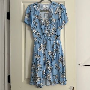 Blue floral dress